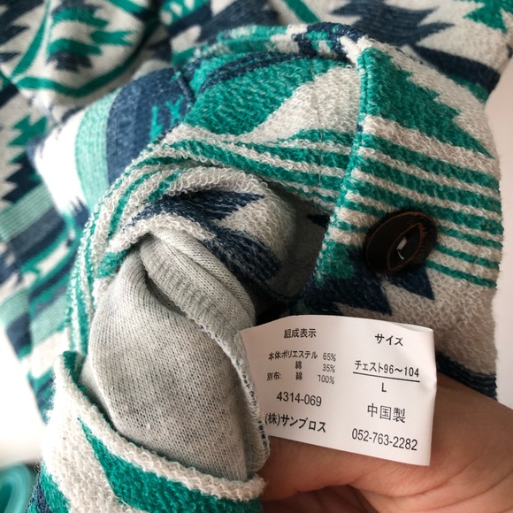 Quash Vintage Tribal Print Button Up Shirt Jacket - Picture 5 of 5